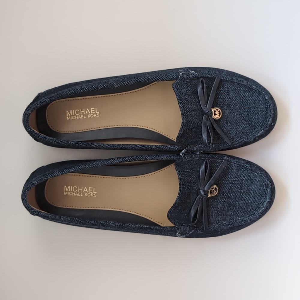 Brand new Michael Kors denim loafers size 6.5 NWOT